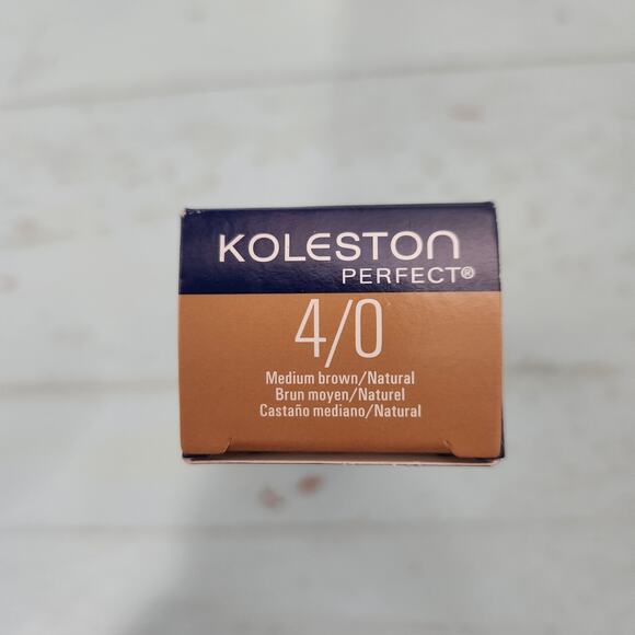 Wella Koleston Perfect 4/0 Medium Brown/Natural‎ Permanent Creme Hair Color 2 oz - Picture 2 of 5